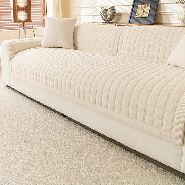 Gepolsterter quadratischer einfacher bequemer Sofa-Schutz Non-Slip Couchbezug