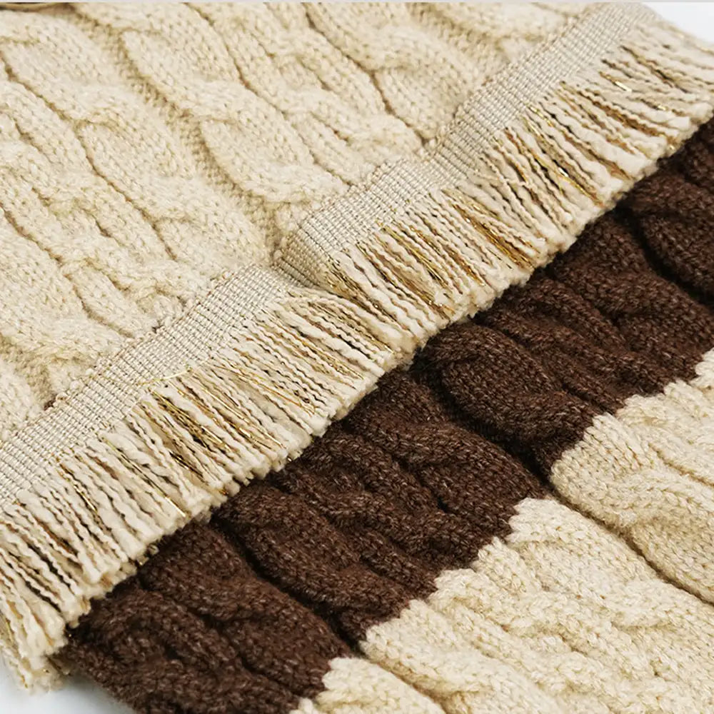 Retro Kabelstrick Dackel und kleiner bis mittelgroßer Hundepullover