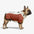 Retro-Farbenblock-Fleecegefütterter warmer Hundemantel mit Leinenverschluss