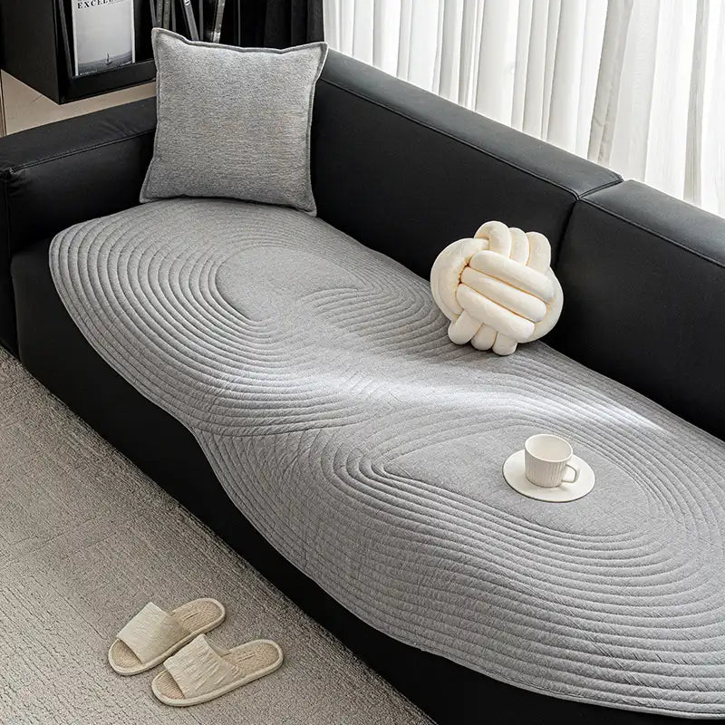 Weiche, reine Baumwolle Sofa- Schutz rutschfeste Couchhülle