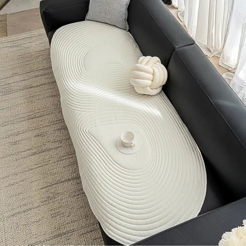 Weiche, reine Baumwolle Sofa- Schutz rutschfeste Couchhülle
