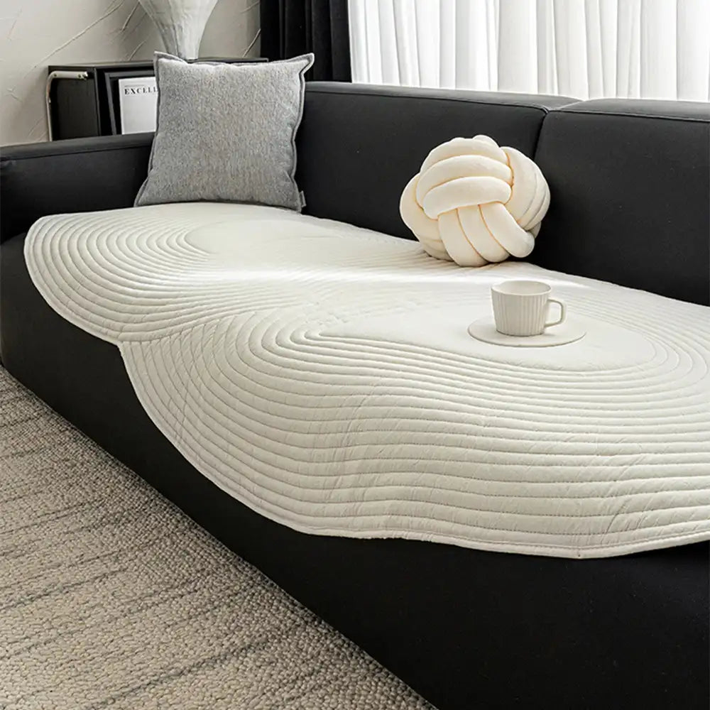 Weiche, reine Baumwolle Sofa- Schutz rutschfeste Couchhülle