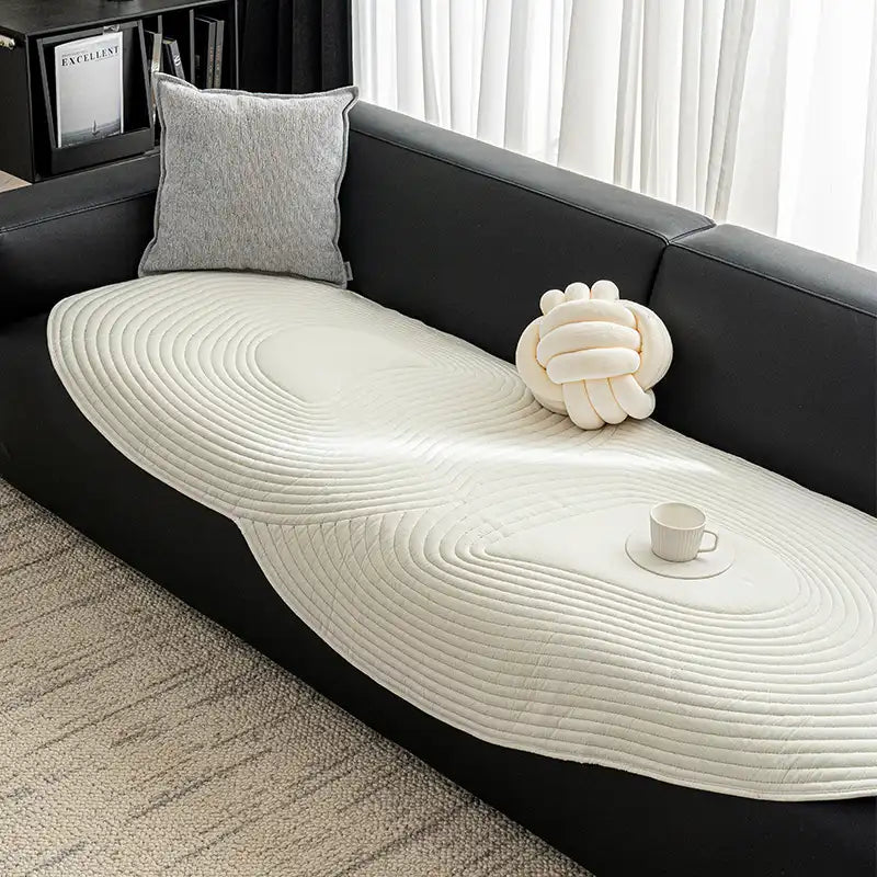 Weiche, reine Baumwolle Sofa- Schutz rutschfeste Couchhülle