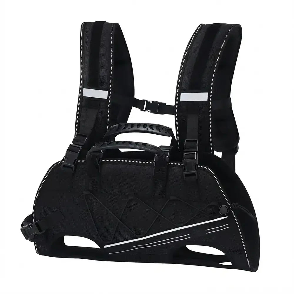 Rückenfreundlicher horizontaler Hundetragekorb mit verstellbaren gepolsterten Trägern - Beine-raus Komfort