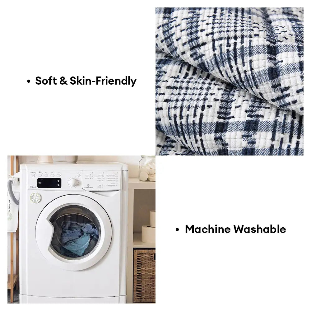 Gestreifter Corduroy Sofa Kratzfeste Schutzhülle Rutschfeste Couchbezug