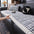 Gestreifter Corduroy Sofa Kratzfeste Schutzhülle Rutschfeste Couchbezug