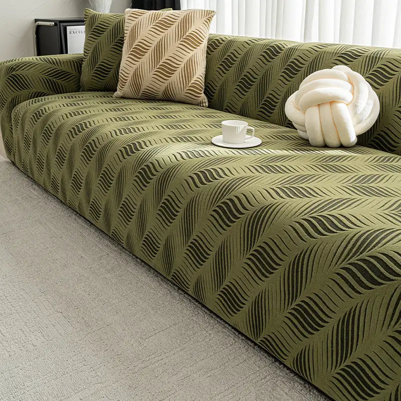 Dicker Polarfleece Jacquard Kratzfest Stretch Couchbezug
