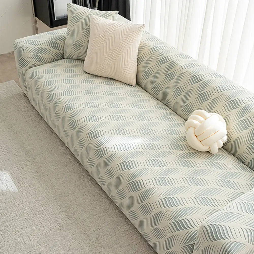 Dicker Polarfleece Jacquard Kratzfest Stretch Couchbezug