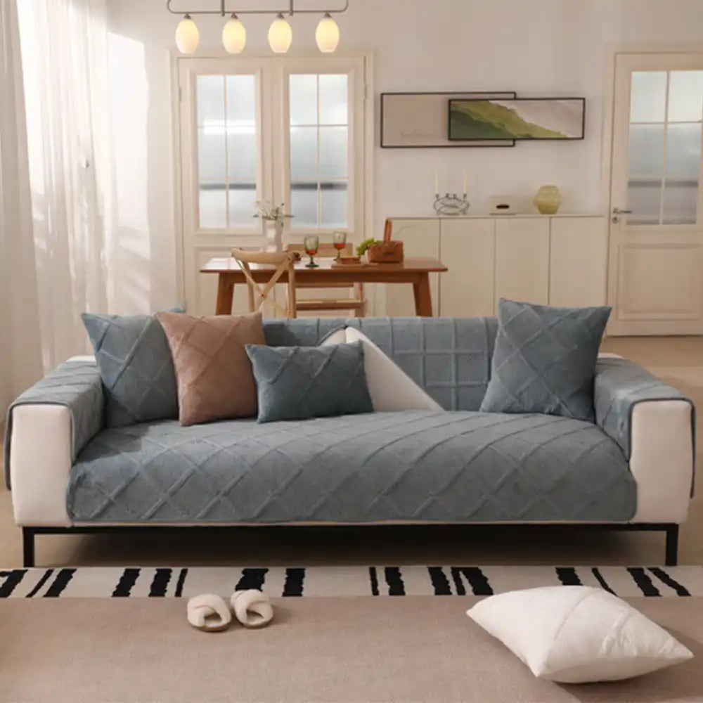 Samtweicher kurzer Plüsch Bezug für moderne Interieurs Couch