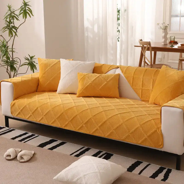 Samtweicher kurzer Plüsch Bezug für moderne Interieurs Couch