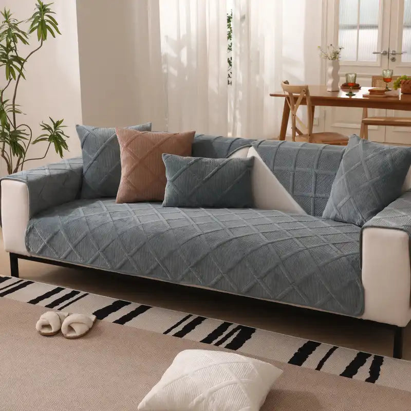Samtweicher kurzer Plüsch Bezug für moderne Interieurs Couch