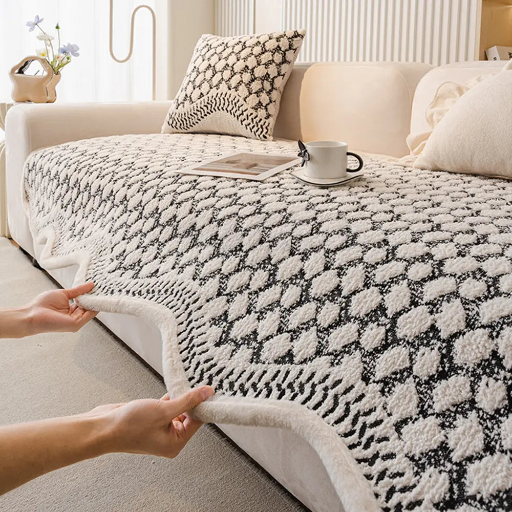Vintage Klassische Chenille Kratzfeste Sofa Schutzhülle