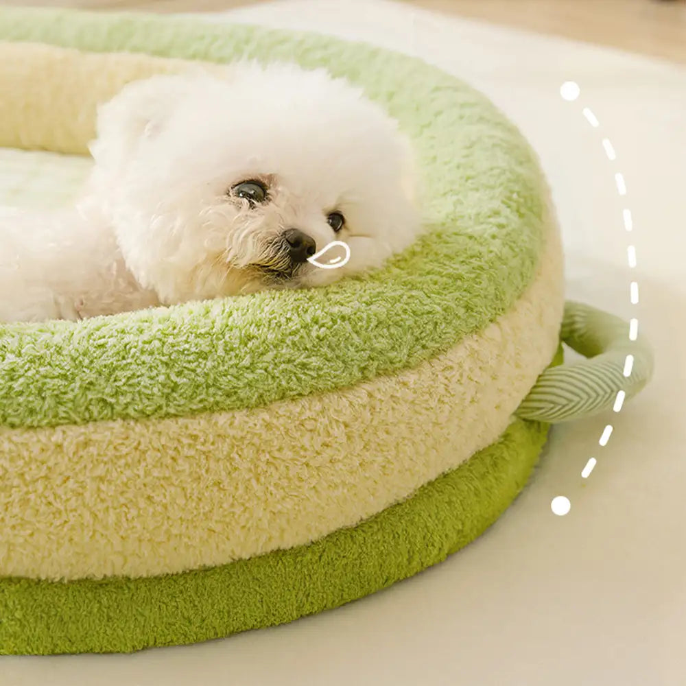 Vintage Karomuster Rückenstütze Großes Hundebett Kissen Hundebett