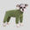 Warmes weiches Fleece-Hochkragen-Einteiler für vierbeinige Hunde mit verstellbarem Bund