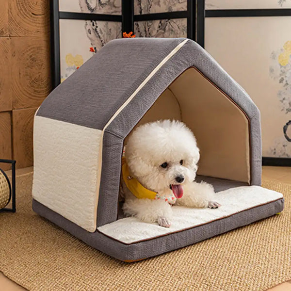 Wärmender Vollschaum langlebiges kratzfestes Hundehäuschen - SnuggleHome