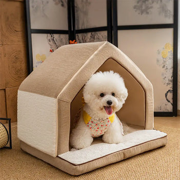 Wärmender Vollschaum langlebiges kratzfestes Hundehäuschen - SnuggleHome
