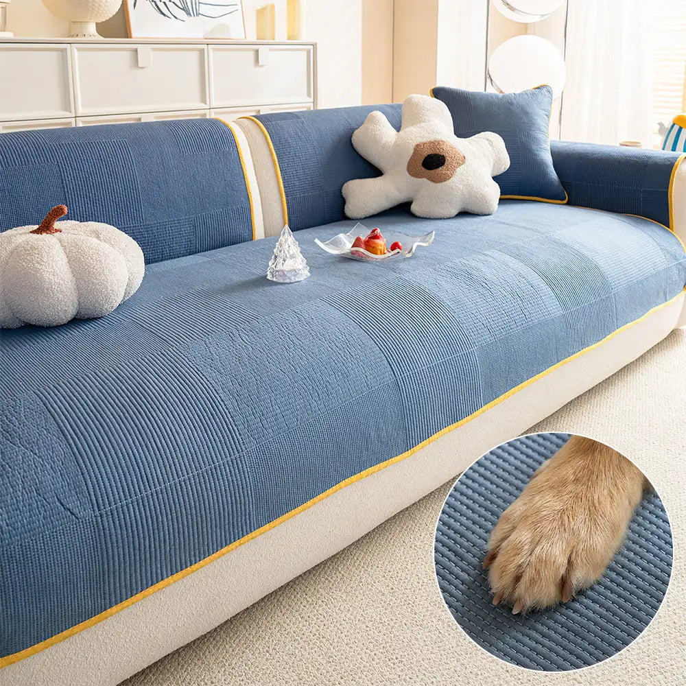 Waschbare Baumwolle Hautfreundliche Atmungsaktive Sofa-Schützer Rutschfeste Couch-Bezug