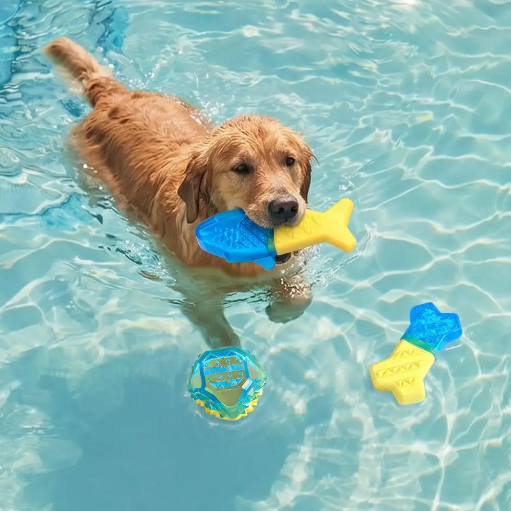 Wasserbefüllbares gefrierbares Zahnungs-Kühlspielzeug für Hunde