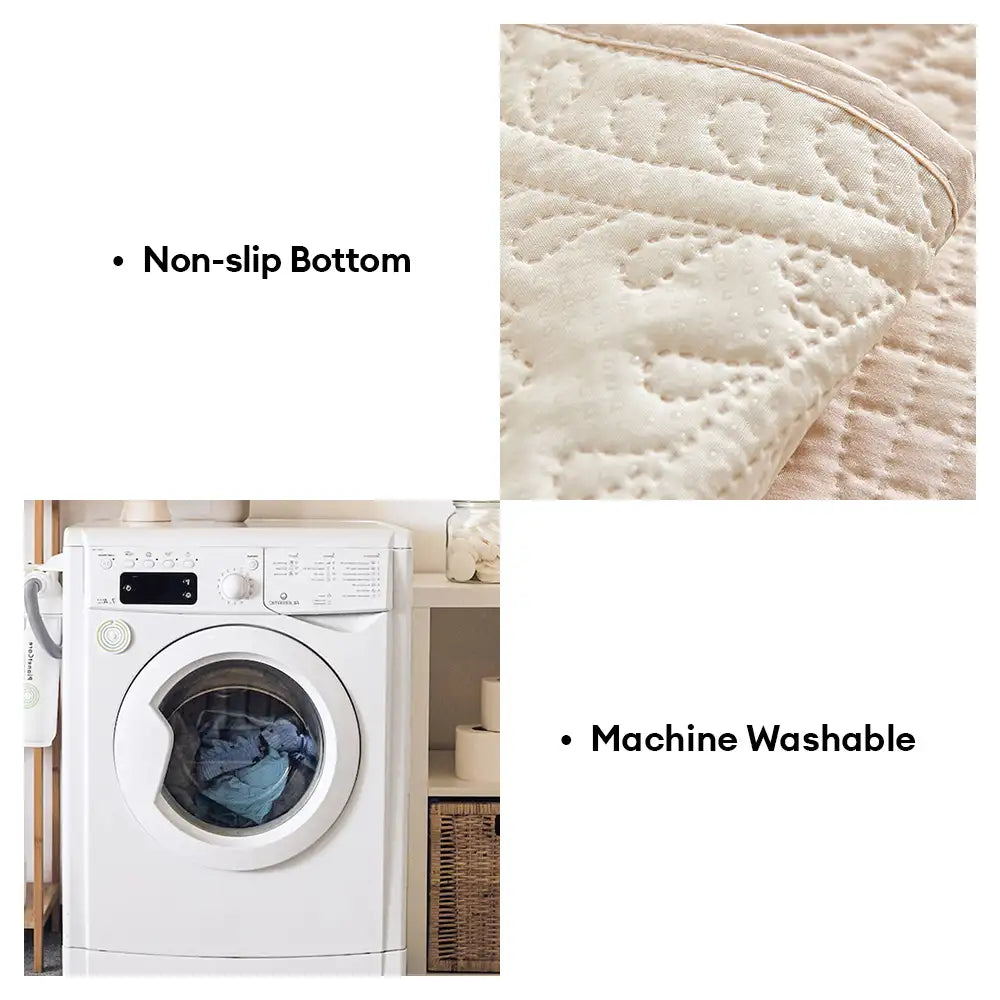 Wasserabweisender aufgerauter Stoff, ganzjährig atmungsaktiv, rutschfester Outdoor Couchbezug