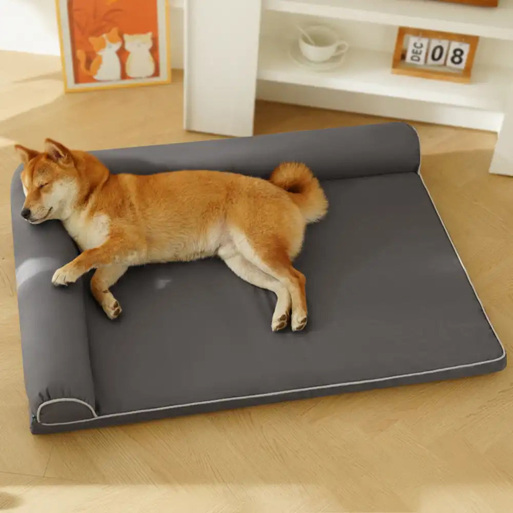 Wasserfestes Ei-Schaum-Orthopädisches Bett mit L-förmigen Seiten, großes Hundebett