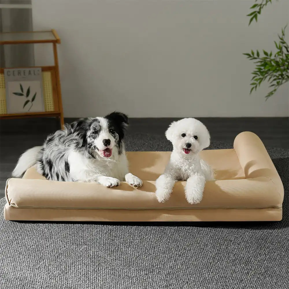 Wasserfestes Ei-Schaum-Orthopädisches Bett mit L-förmigen Seiten, großes Hundebett