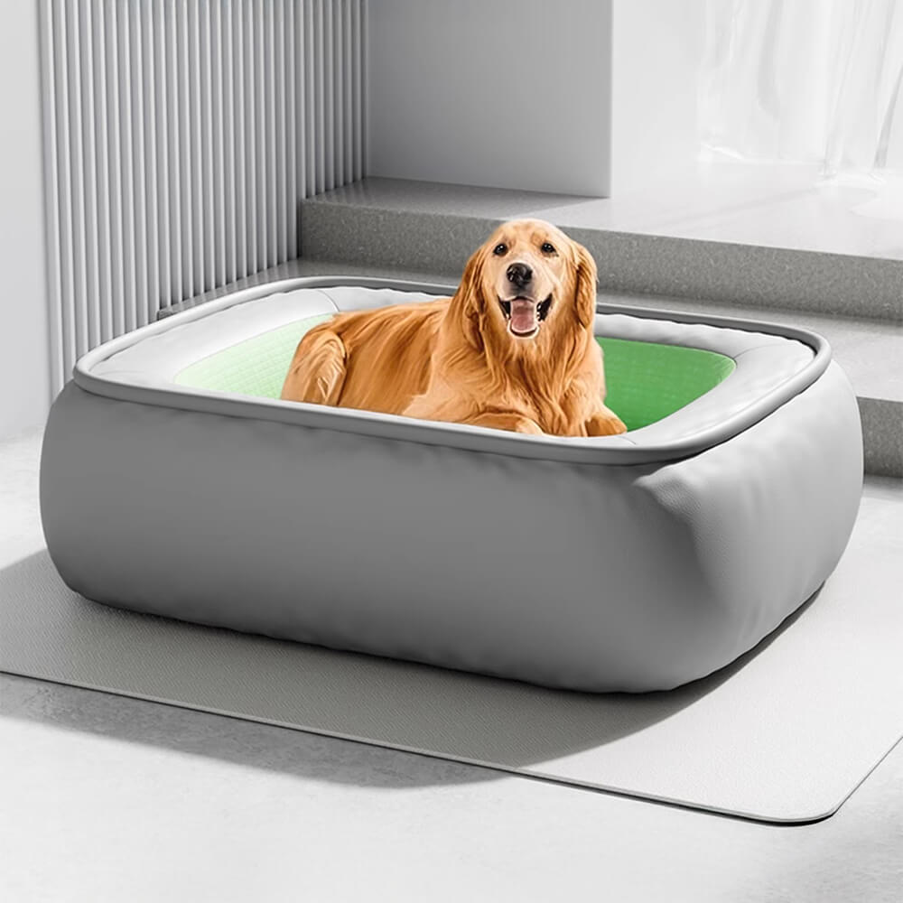 Wasserdichtes Antihaftbeschichtetes PU-Leder Kratzfestes Hundebett mit vollem Support