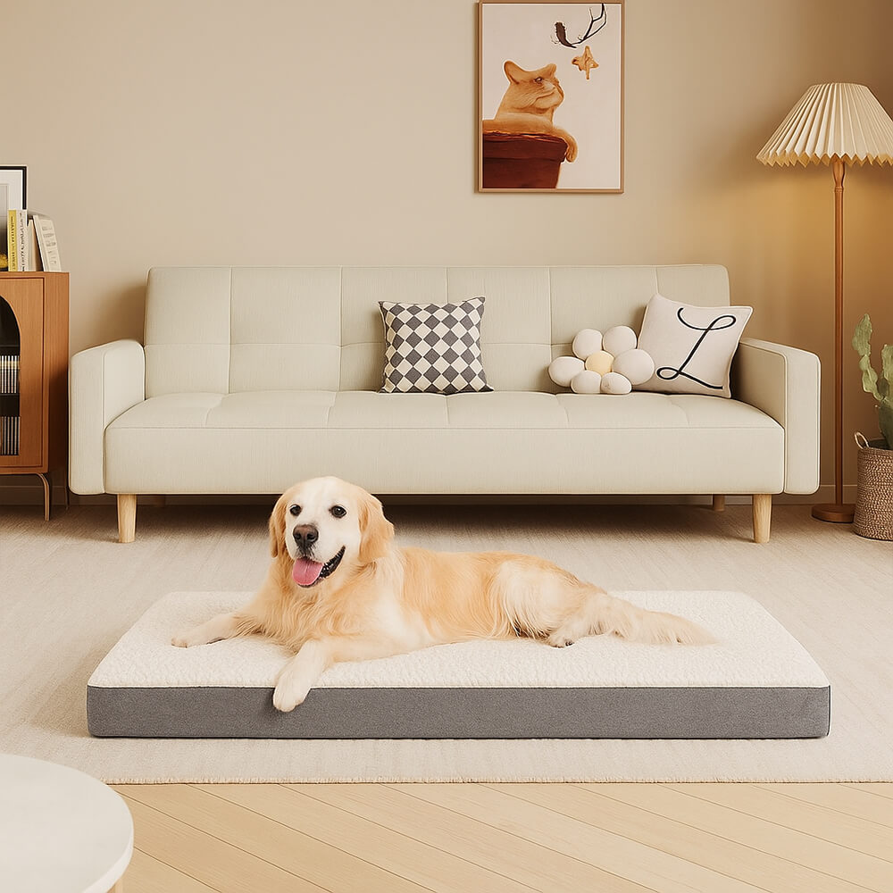 Wasserdichtes orthopädisches abnehmbares Memory-Foam-Hundebett für große Hunde