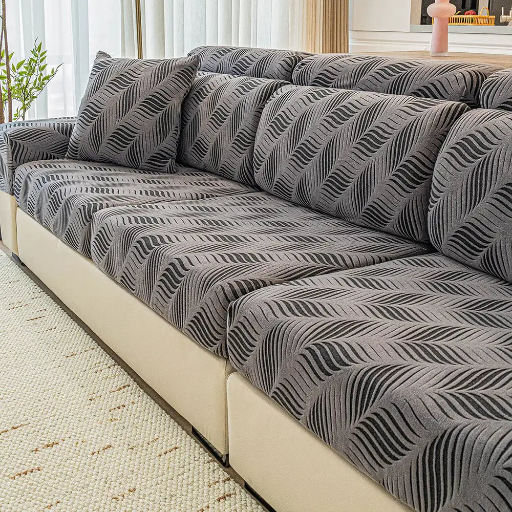 Wellen-Jacquard-Polar-Fleece Antistatik-Schutz Vollumlauf Sofaüberwurf