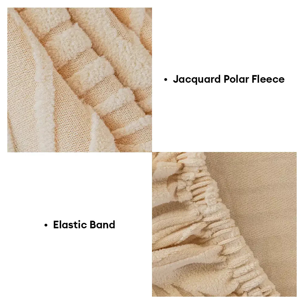 Wellen-Jacquard-Polar-Fleece Antistatik-Schutz Vollumlauf Sofaüberwurf