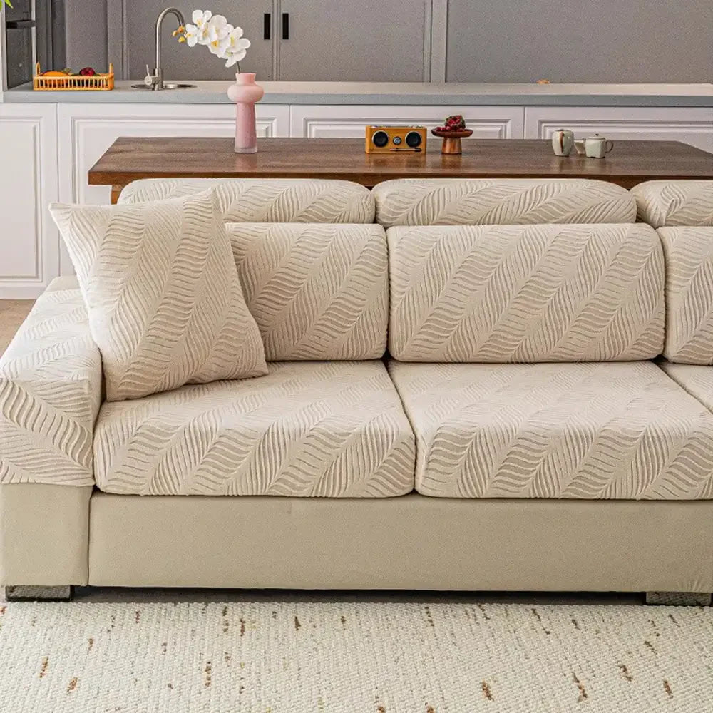 Wellen-Jacquard-Polar-Fleece Antistatik-Schutz Vollumlauf Sofaüberwurf