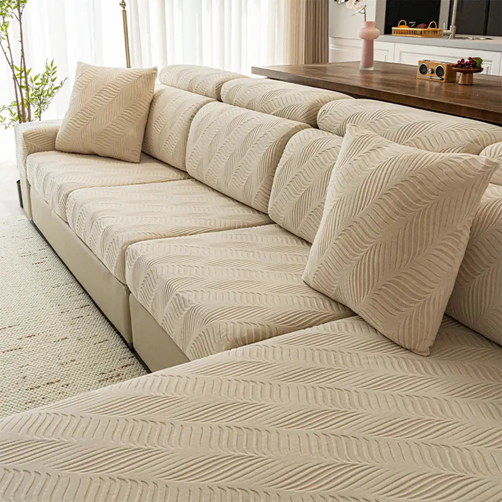 Wellen-Jacquard-Polar-Fleece Antistatik-Schutz Vollumlauf Sofaüberwurf