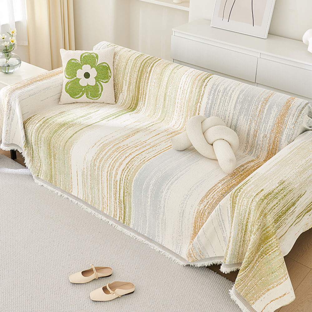 Bunter Regenbogen-Verlauf Vollsofa-Husse Couchbezug
