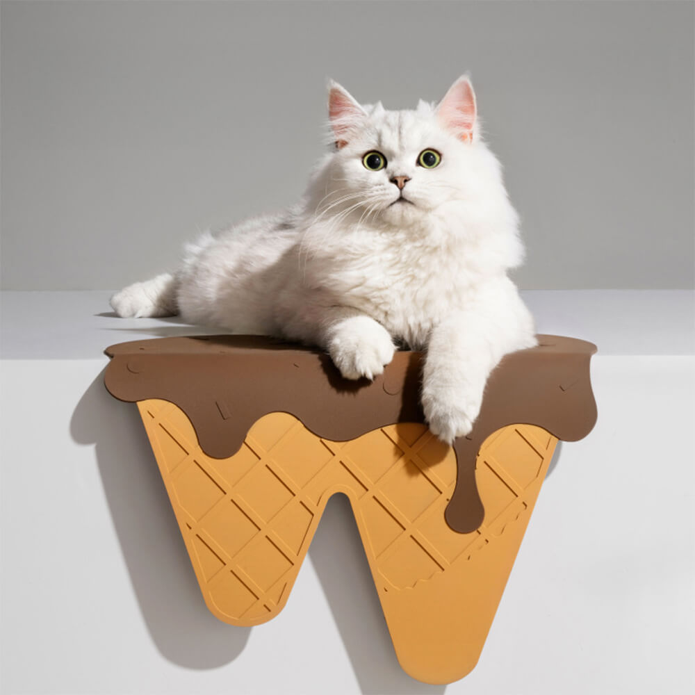 Eiscreme-Themen-Doppelschüssel für Futter und Wasser für Hunde und Katzen