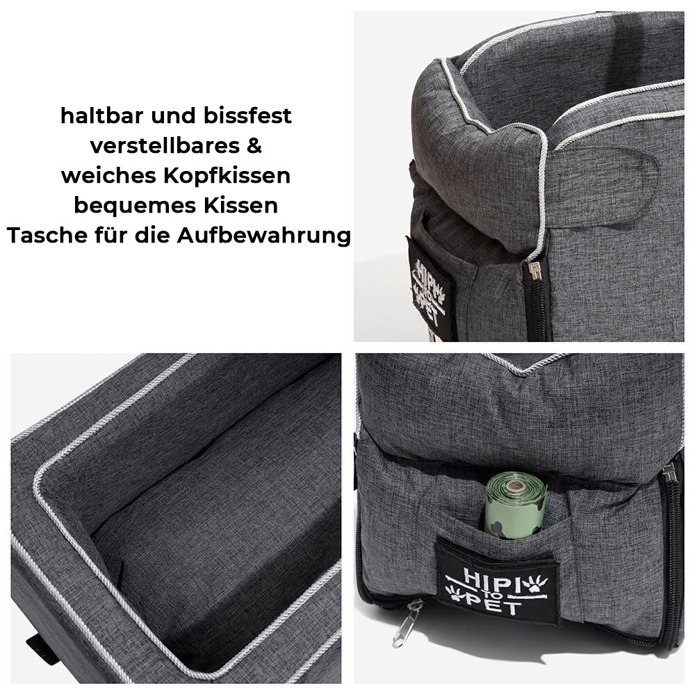 Sichere Tragbare Quadratische Tasche aus Wildleder für Haustiere