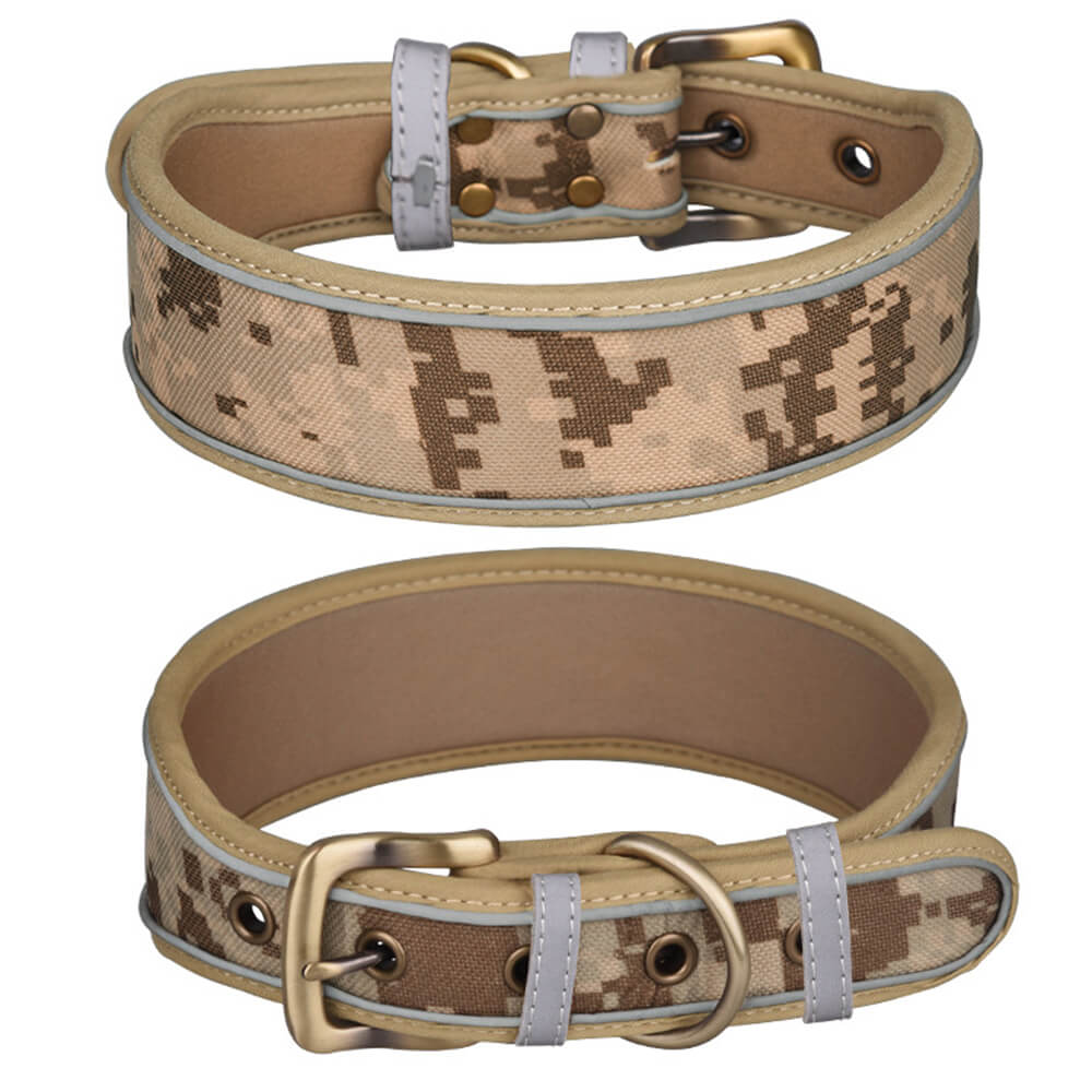 Bedrucktes reflektierendes weiches Mikrofaser-Hundehalsband