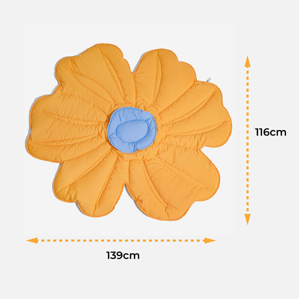 Supergroße Hundedecke in Blumenform für Menschen und Haustiere