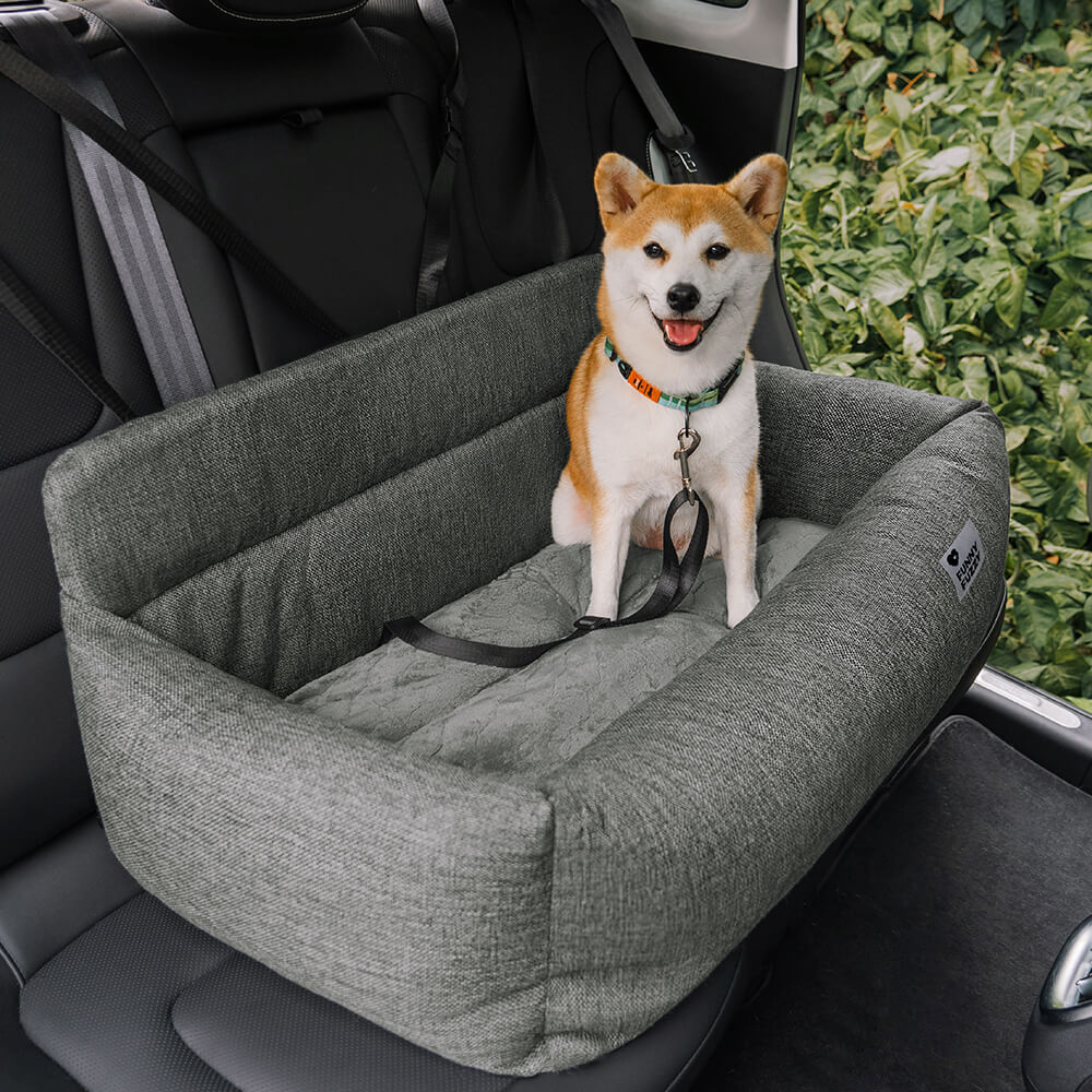 Traversin de voyage entièrement lavable et durable pour siège arrière de voiture pour chien