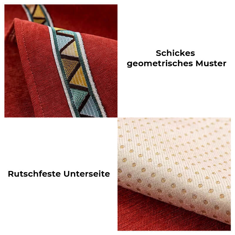 Rutschfester und Bequemer Einfarbig Sofabezug aus Chenille mit Geometrischem Dekor