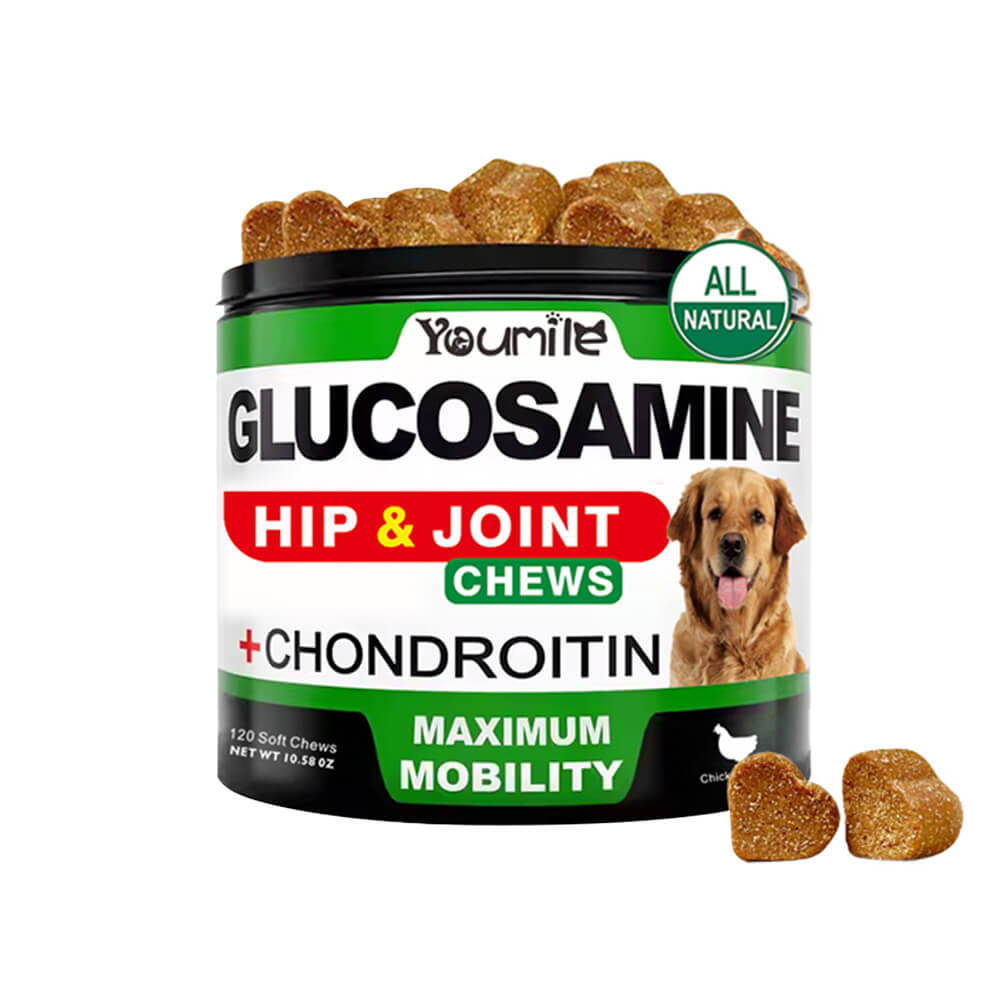 Hüft- und Gelenk-Glucosamin-Ergänzung für Hunde - Unterstützt die Beweglichkeit und lindert Schmerzen auf natürliche Weise