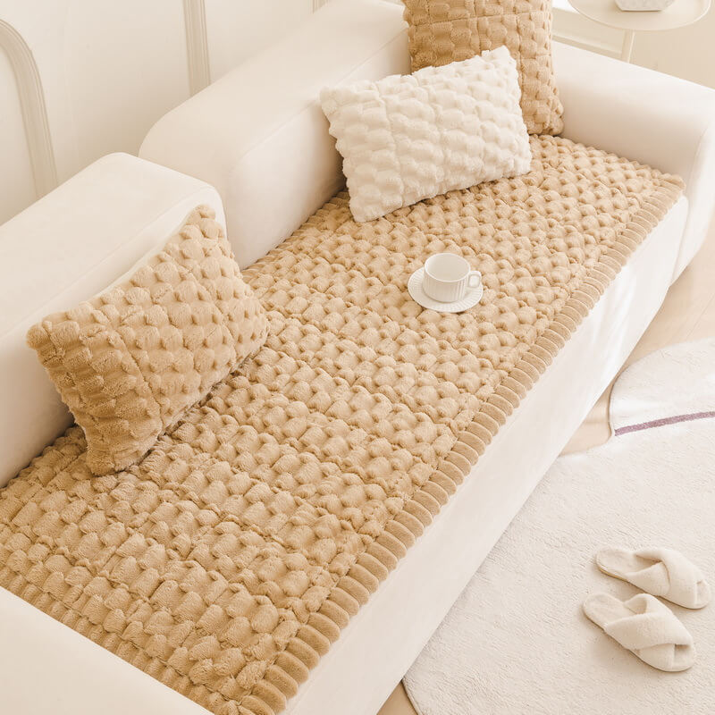 Honigwaben Plüsch Verdickte Weiche Sofa Dekoration Haustiermatte Couchbezug