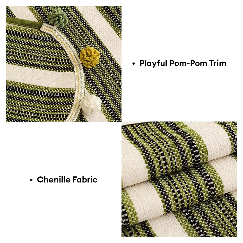 Unregelmäßiger Kontrastfarbe Chenille Hautfreundliche rutschfeste Sofabezug