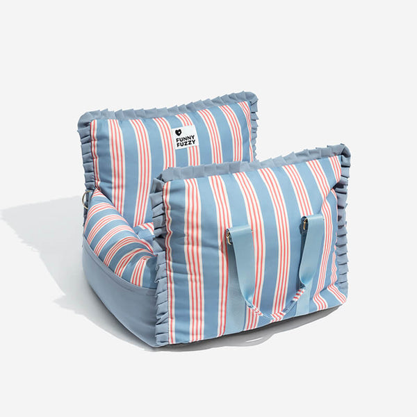 Reise-Sicherheits-Autositzbett für Hunde im Vintage-Karos