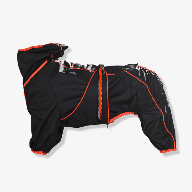 Wasserdicht Verstellbarer Hunderegenmantel Outdoor-Jacke für große Hunde