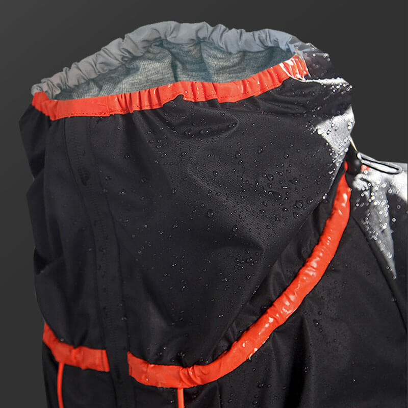 Wasserdicht Verstellbarer Hunderegenmantel Outdoor-Jacke für große Hunde