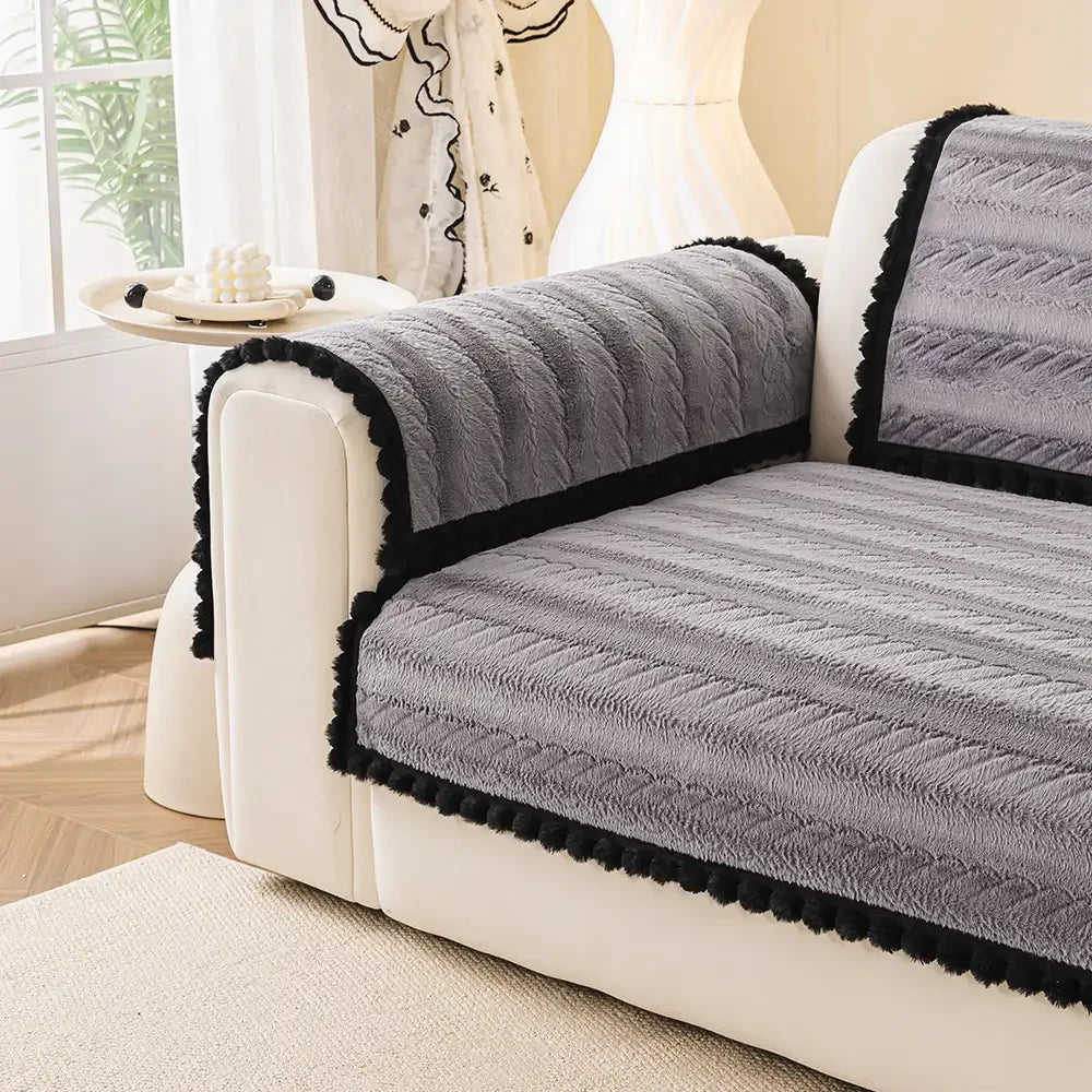 Faul Chic Plüsch Winter Sofa Schutz Hautfreundlicher Couchbezug