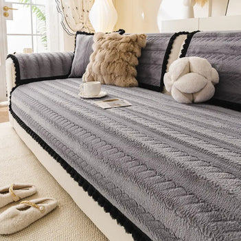 Faul Chic Plüsch Winter Sofa Schutz Hautfreundlicher Couchbezug