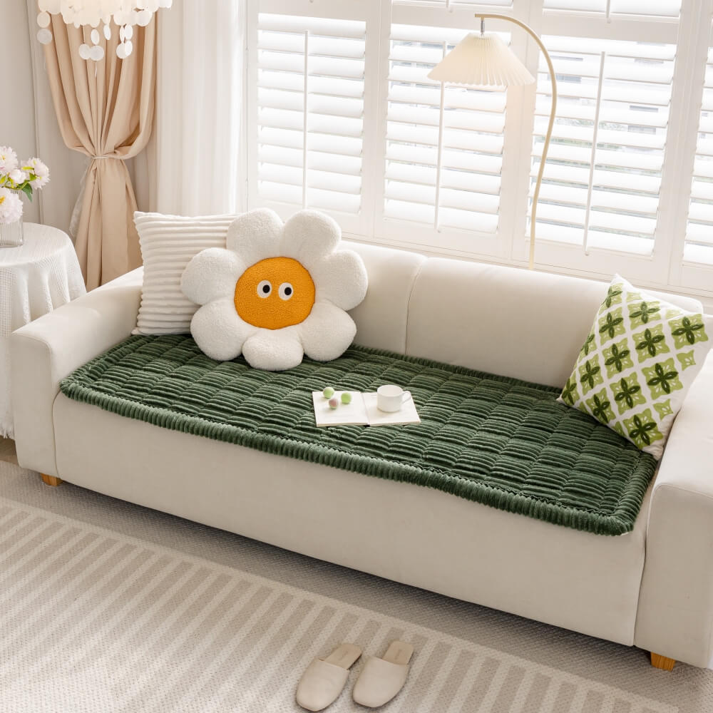 Faul weiche Fleece atmungsaktive Haustiermatte rutschfester Wohnzimmercouchbezug