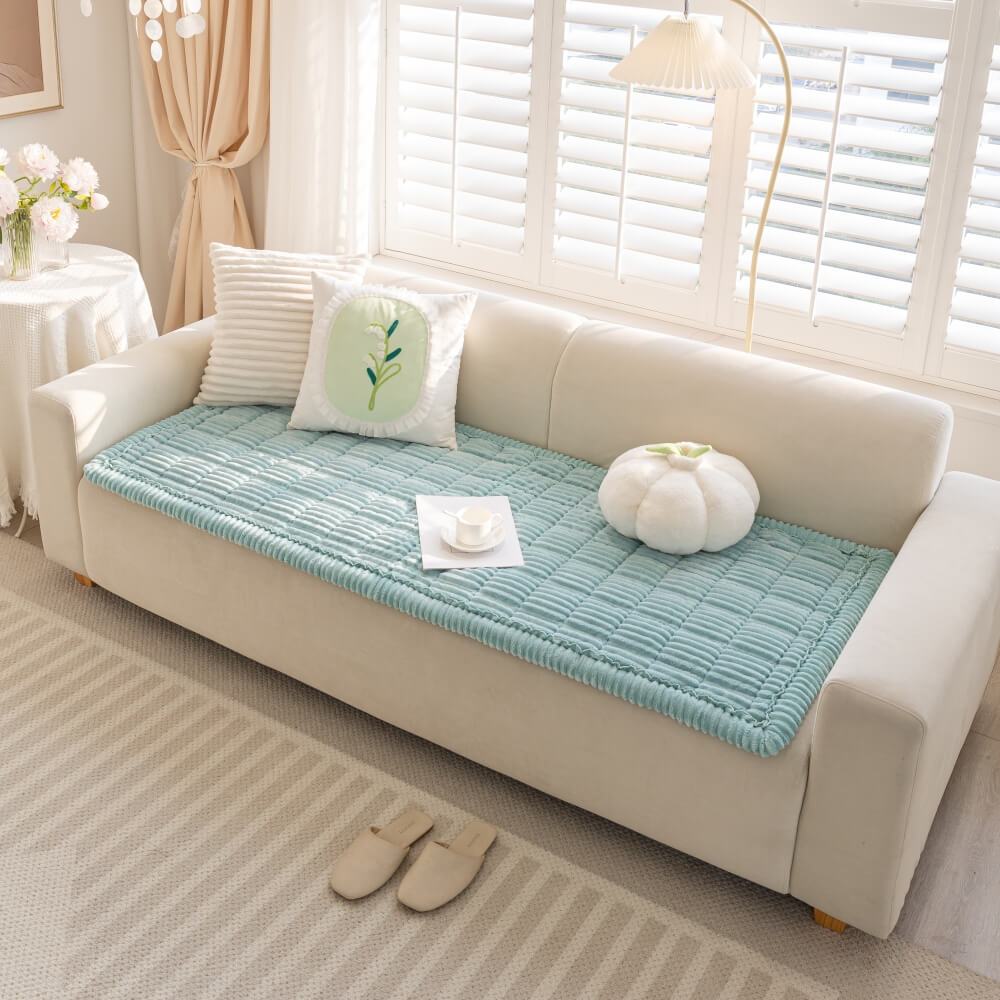Faul weiche Fleece atmungsaktive Haustiermatte rutschfester Wohnzimmercouchbezug