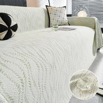 Blattmuster Kühl-Eis-Seide Sofa-Schutz Große Decke Couchbezug