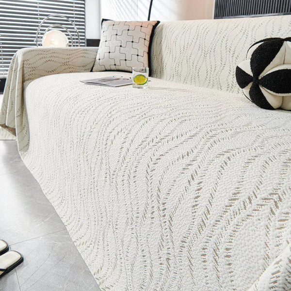 Blattmuster Kühl-Eis-Seide Sofa-Schutz Große Decke Couchbezug